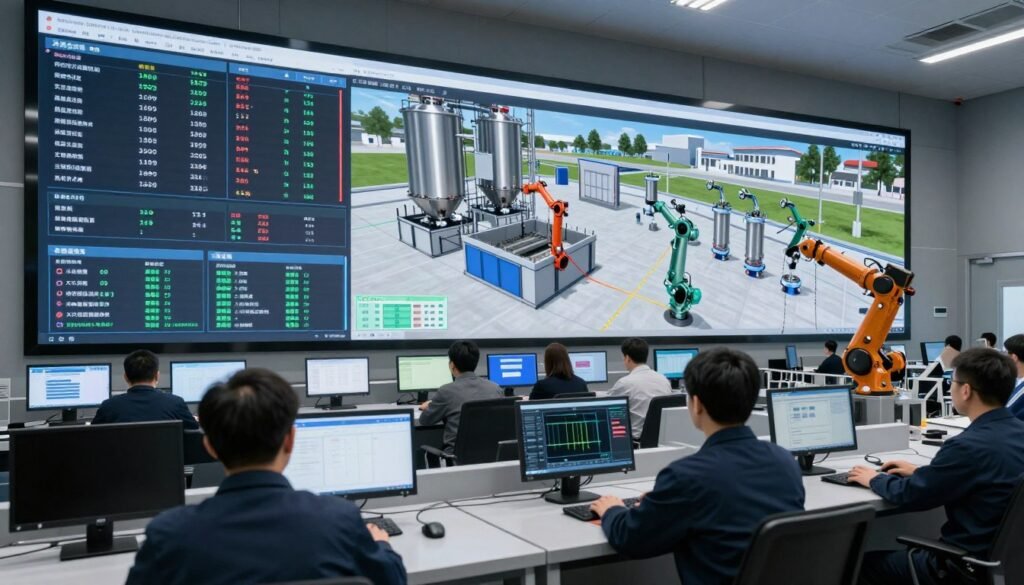Advanced feed production technology with digital monitoring and automation