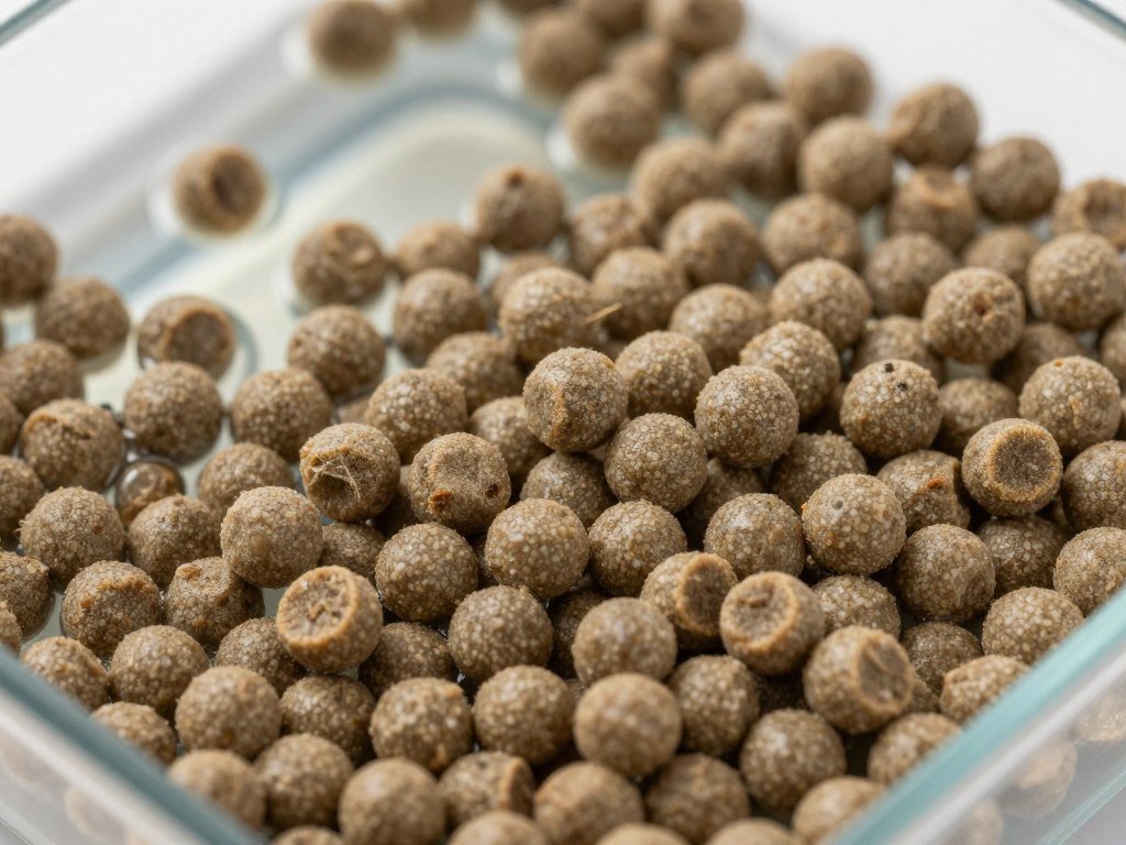 Aquatic feed pellets produced on MAIKONG production line