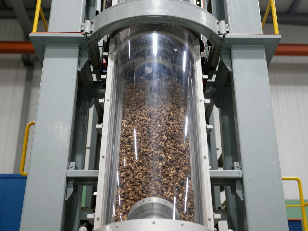 Bucket elevator system transporting raw materials vertically Bucket elevator system transporting raw materials vertically