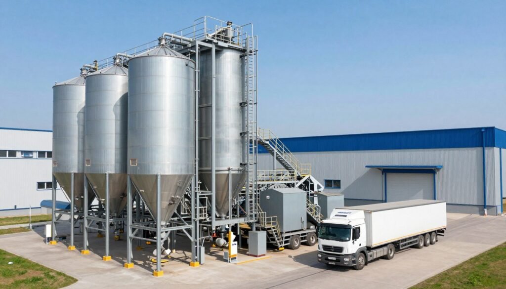 Commercial feed mill using MAIKONG equipment in Germany