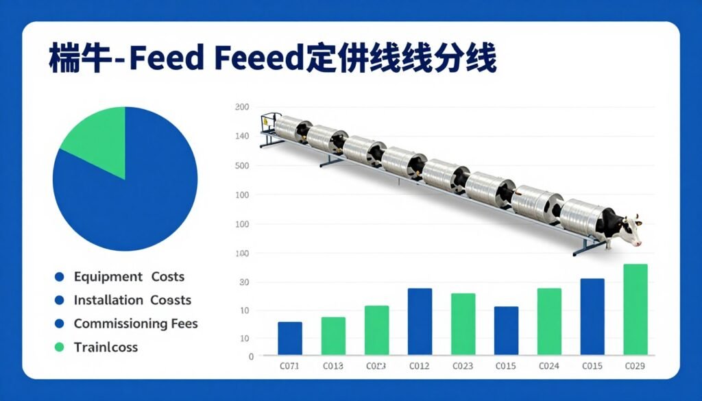 Cost breakdown visualization for cattle feed production line investment