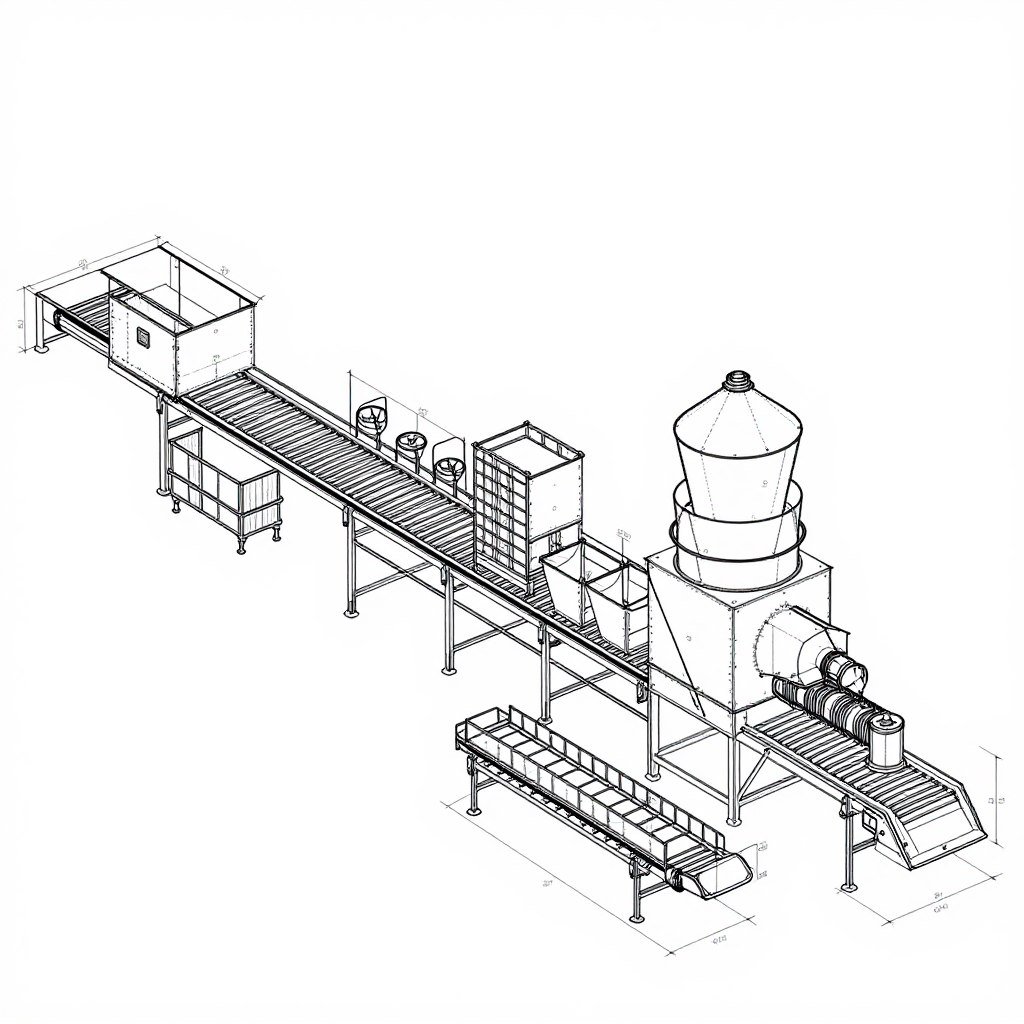 Custom equipment configuration drawing