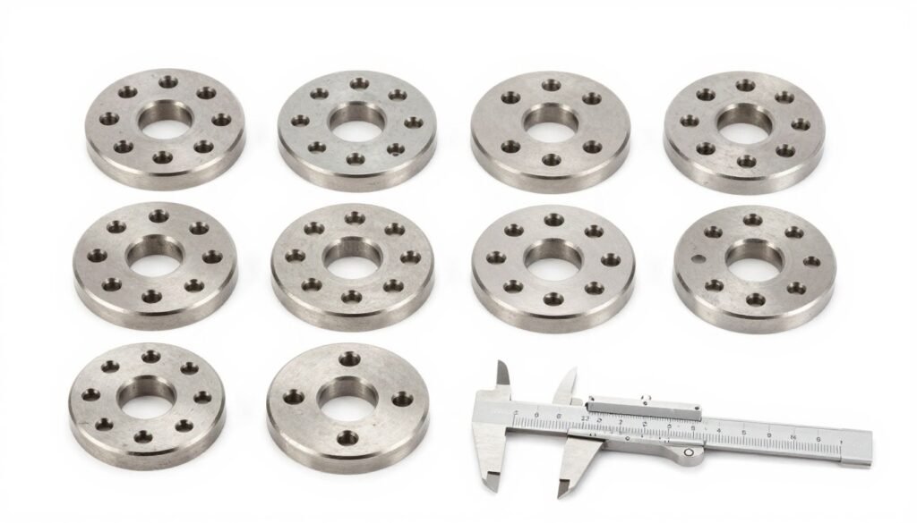 Custom pellet die specifications showing various hole diameters for different animal feed applications