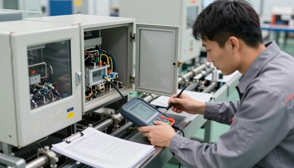 Feed production line troubleshooting and maintenance procedures