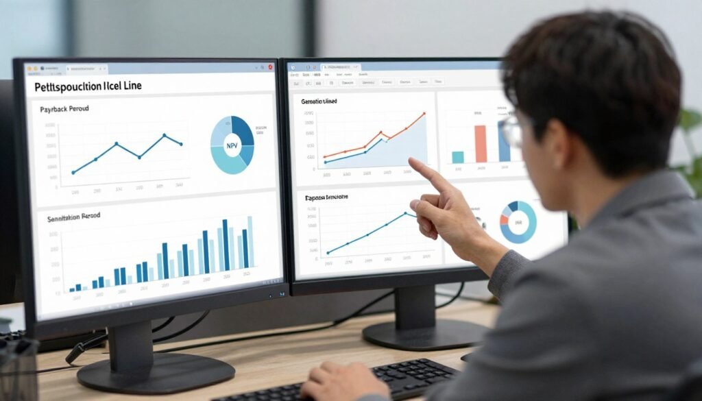 Financial ROI analysis dashboard for pellet production line investment Financial ROI analysis dashboard for pellet production line investment
