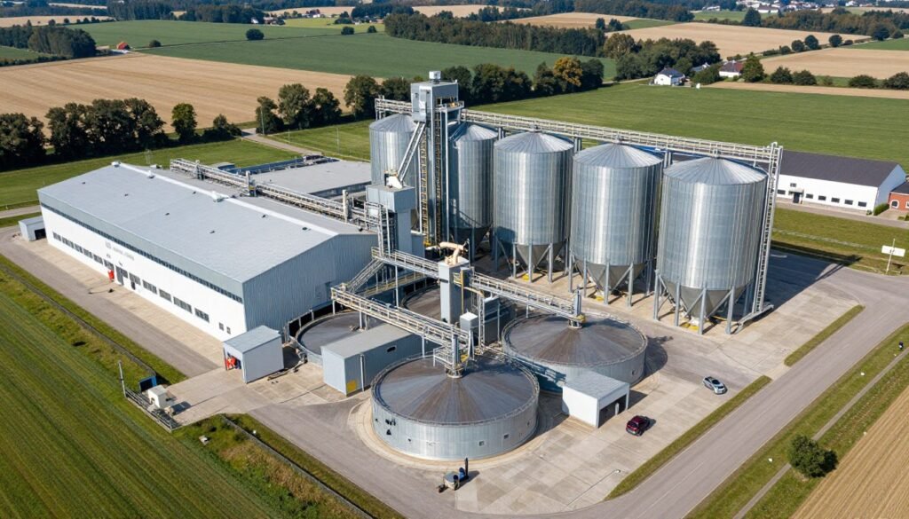 Fish feed mill line Germany installation