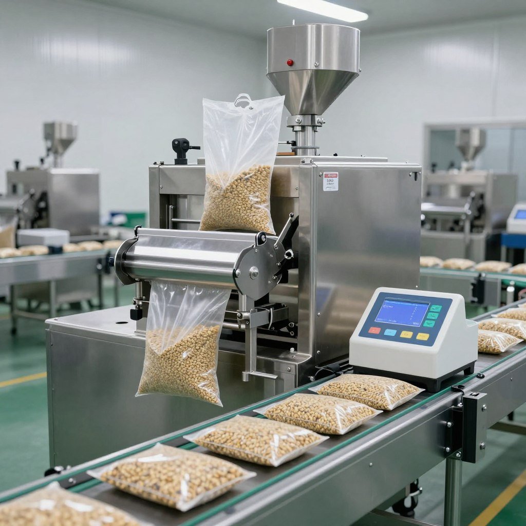 Fish feed packing machine