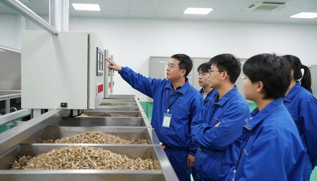 Fish feed production line OEM manufacturer training session