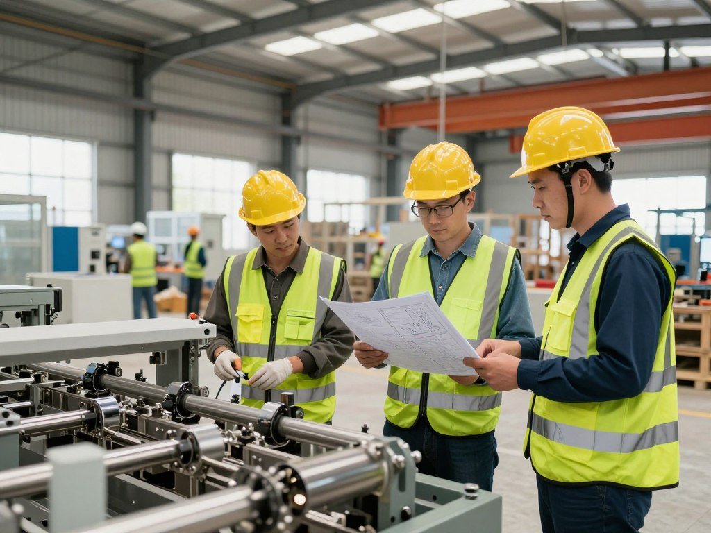 Fish feed production line manufacturer installation team