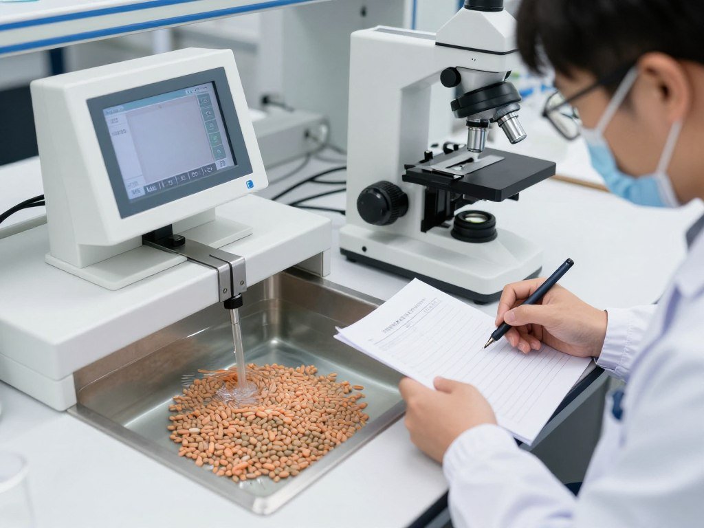 Laboratory testing of shrimp feed pellet quality parameters Laboratory testing of shrimp feed pellet quality parameters