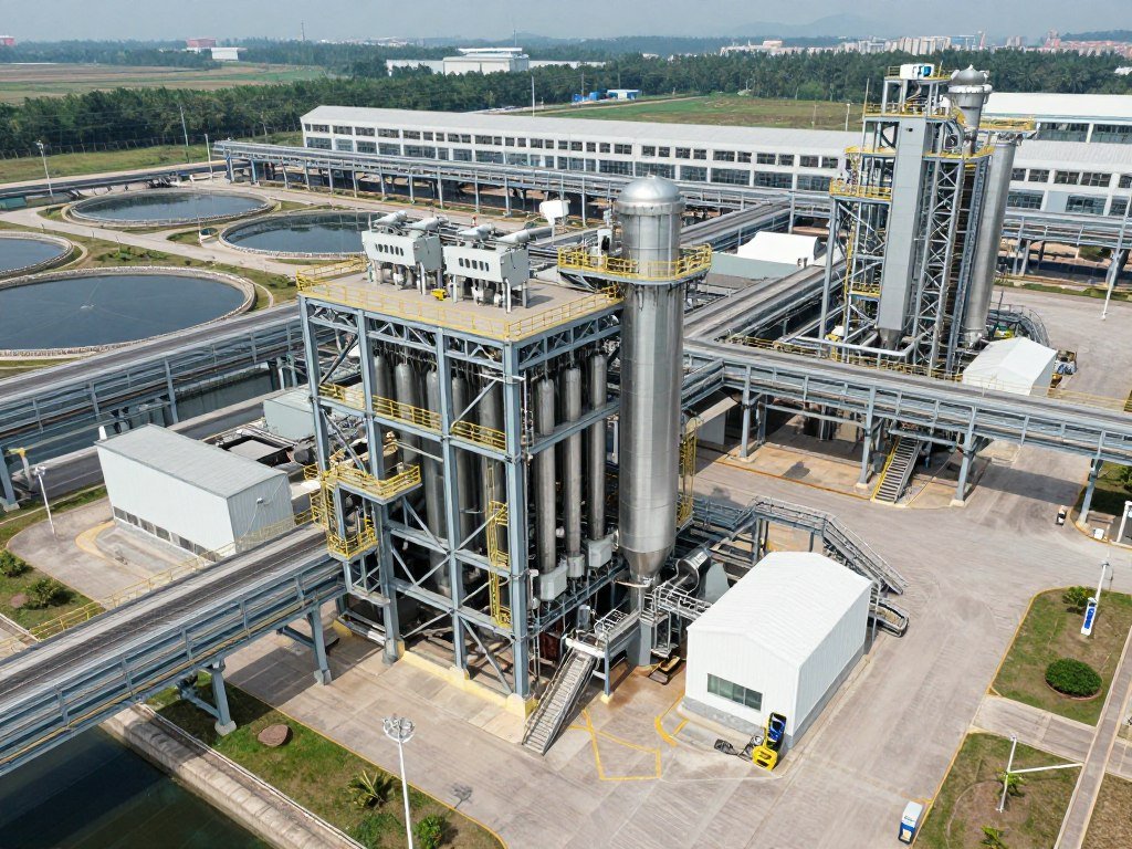 Large industrial aquatic feed production facility with high capacity equipment Large industrial aquatic feed production facility with high capacity equipment