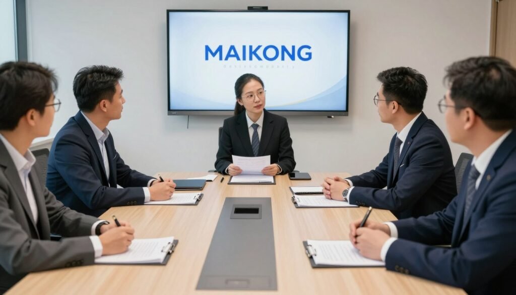 MAIKONG distributor meeting discussing partnership MAIKONG distributor meeting discussing partnership