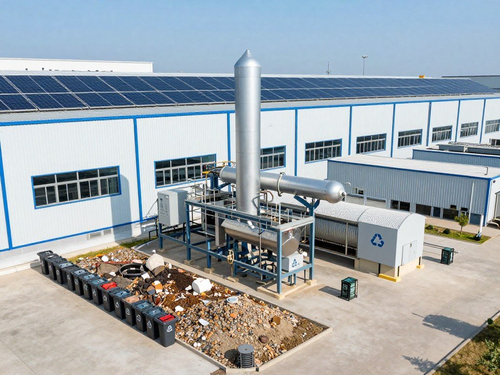 MAIKONG facility showing environmental compliance systems and waste management