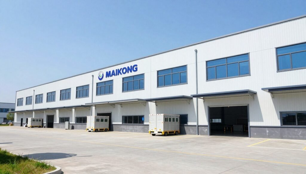 MAIKONG headquarters and manufacturing facilities showing modern production capabilities and quality assurance