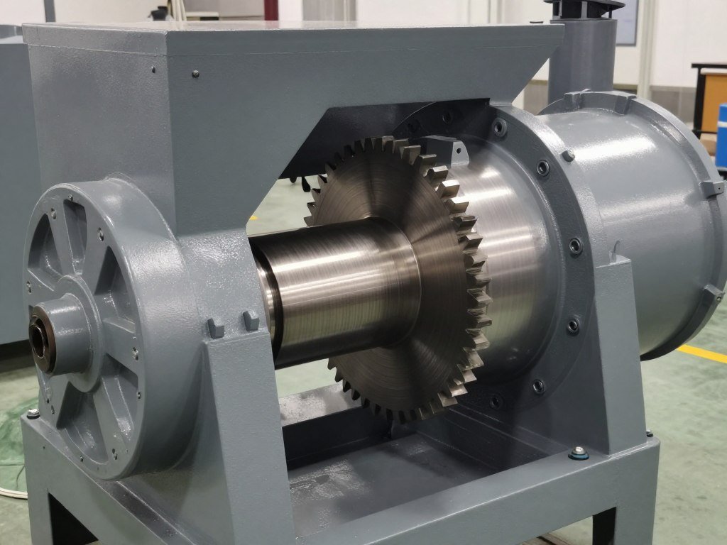 MAIKONG ring die pellet mill showing die and roller assembly