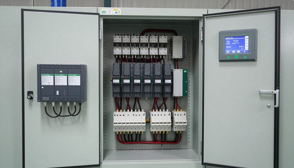 Modern PLC control panel for wood pellet production line Modern PLC control panel for wood pellet production line