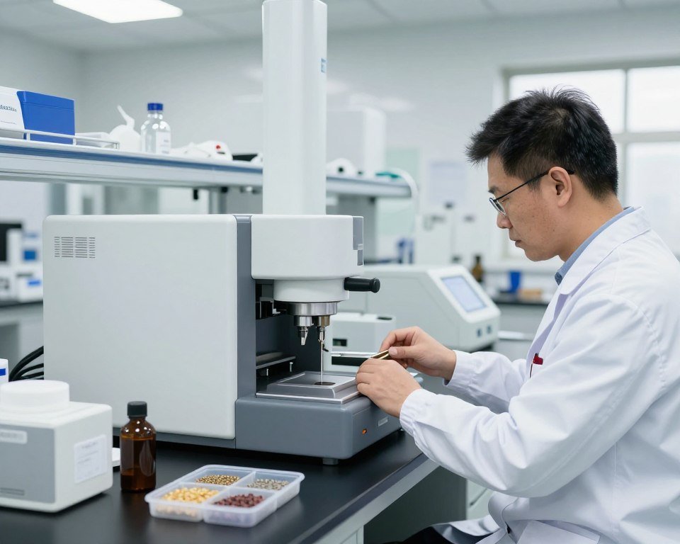 Quality control testing of pellet production equipment