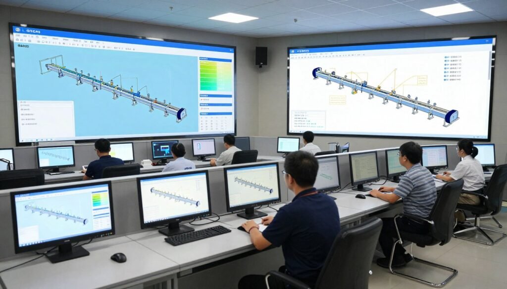 SCADA control room monitoring aquatic feed production line operations SCADA control room monitoring aquatic feed production line operations