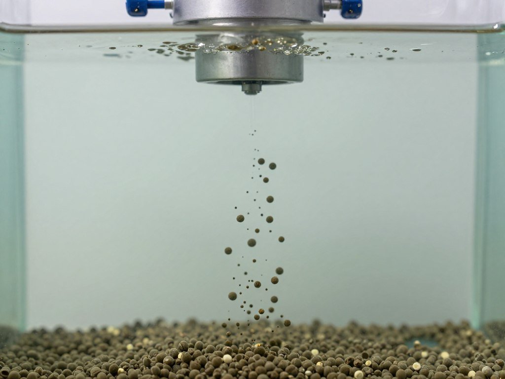 Sinking pellet production for marine species