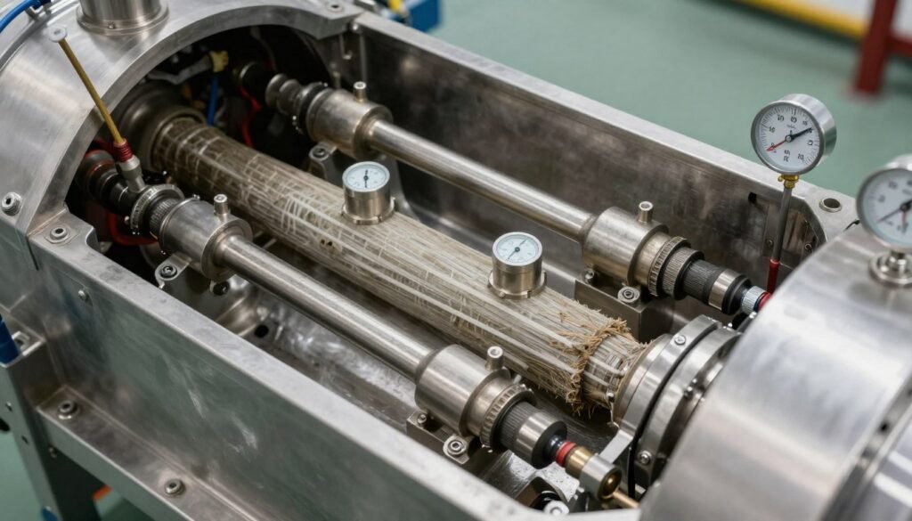 Steam conditioning chamber for aquatic feed pre-treatment Steam conditioning chamber for aquatic feed pre-treatment