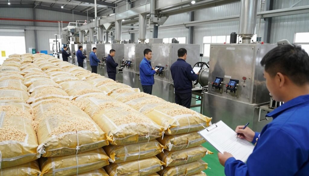 Successful biomass pellet production facility with quality finished product and satisfied operators Successful biomass pellet production facility with quality finished product and satisfied operators