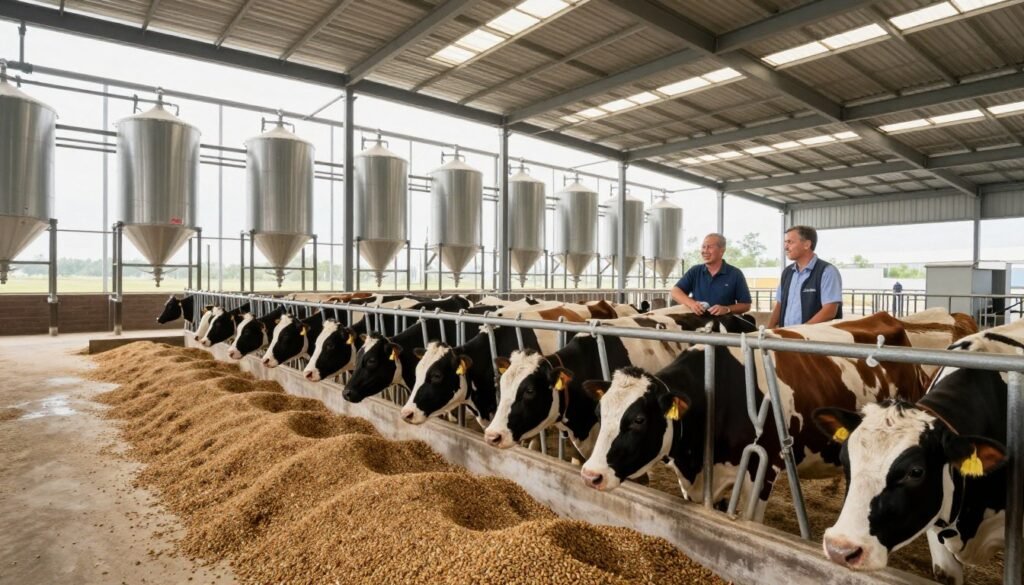 Successful cattle feed production operation with modern MAIKONG equipment