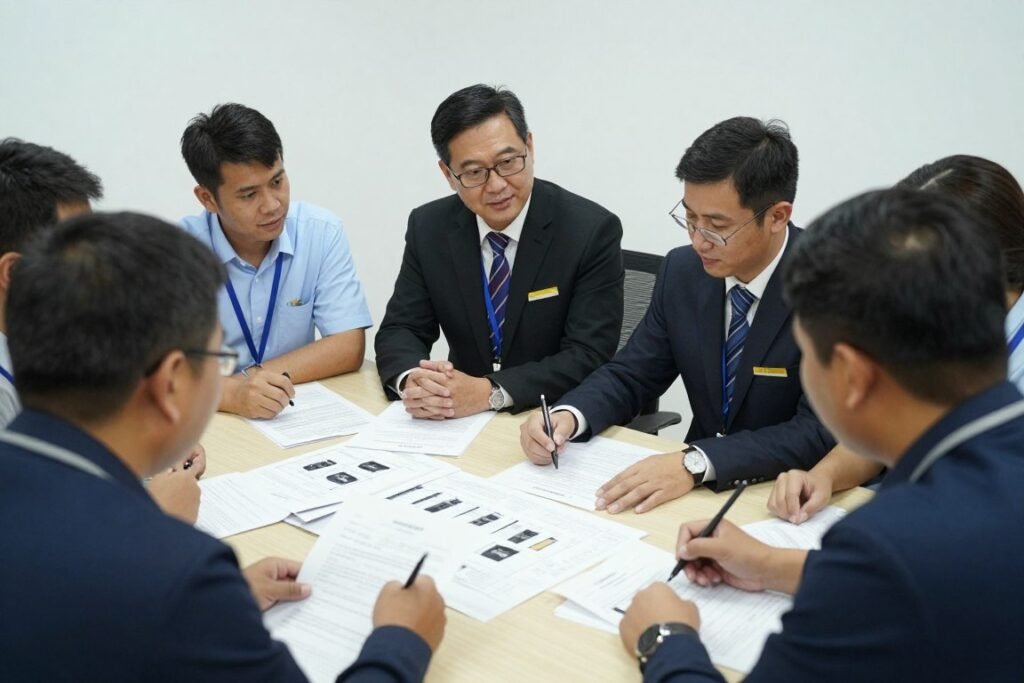 Technical support team providing consultation to client Technical support team providing consultation to client