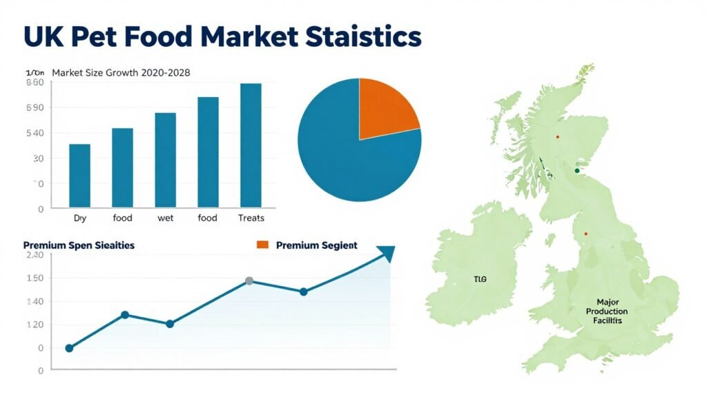 UK pet food market growth chart and statistics