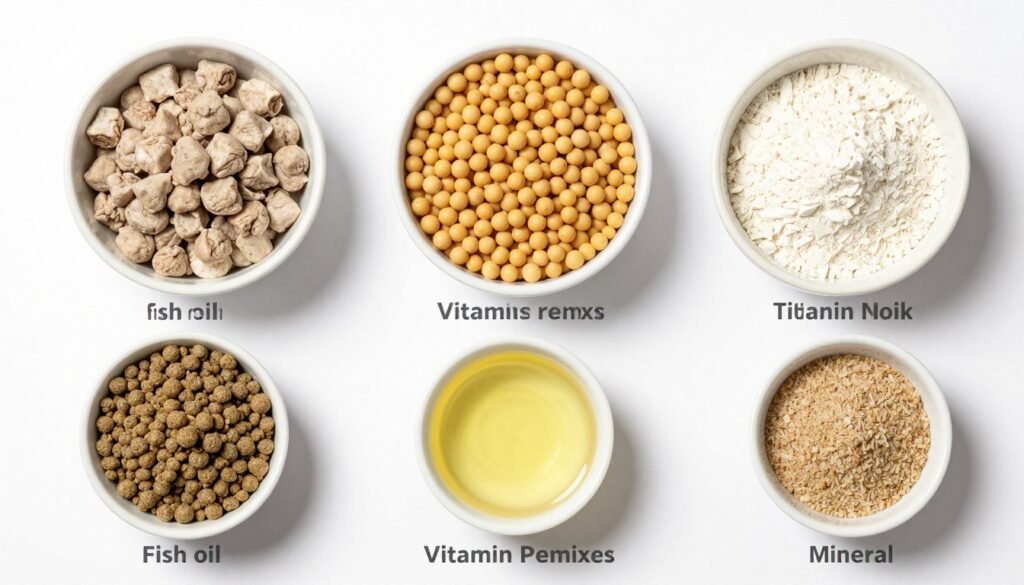 Various aquatic feed raw materials compatible with production line Various aquatic feed raw materials compatible with production line