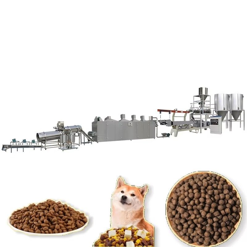 Modern feed pellet production line manufacturer facility showing complete automated system