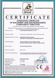 MAIKONG Company animal feed production line Certificates