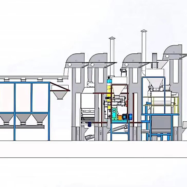 Aquatic Feed Production Line 12 Magnetic separator removing metal contaminants from raw materials