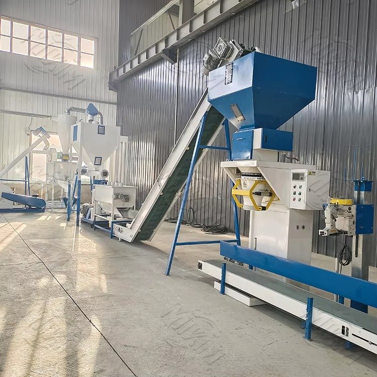 Northern Ireland and Scotland Buyers Comparing fish feed pellet production line price for Farm Supply Chains 9 MAIKONG factory production floor with aquatic feed equipment being assembled