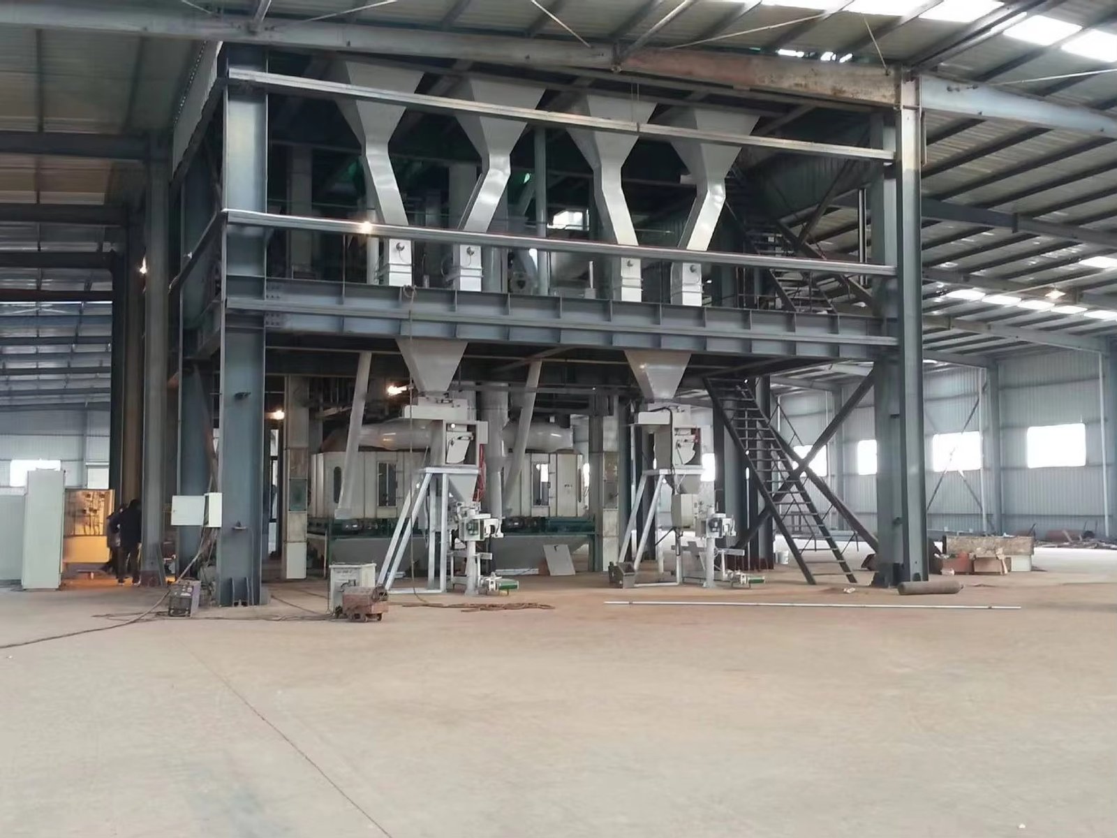 Netherlands cattle feed production facility interior