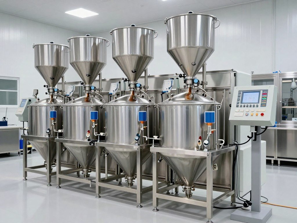 Automated batching system with load cells