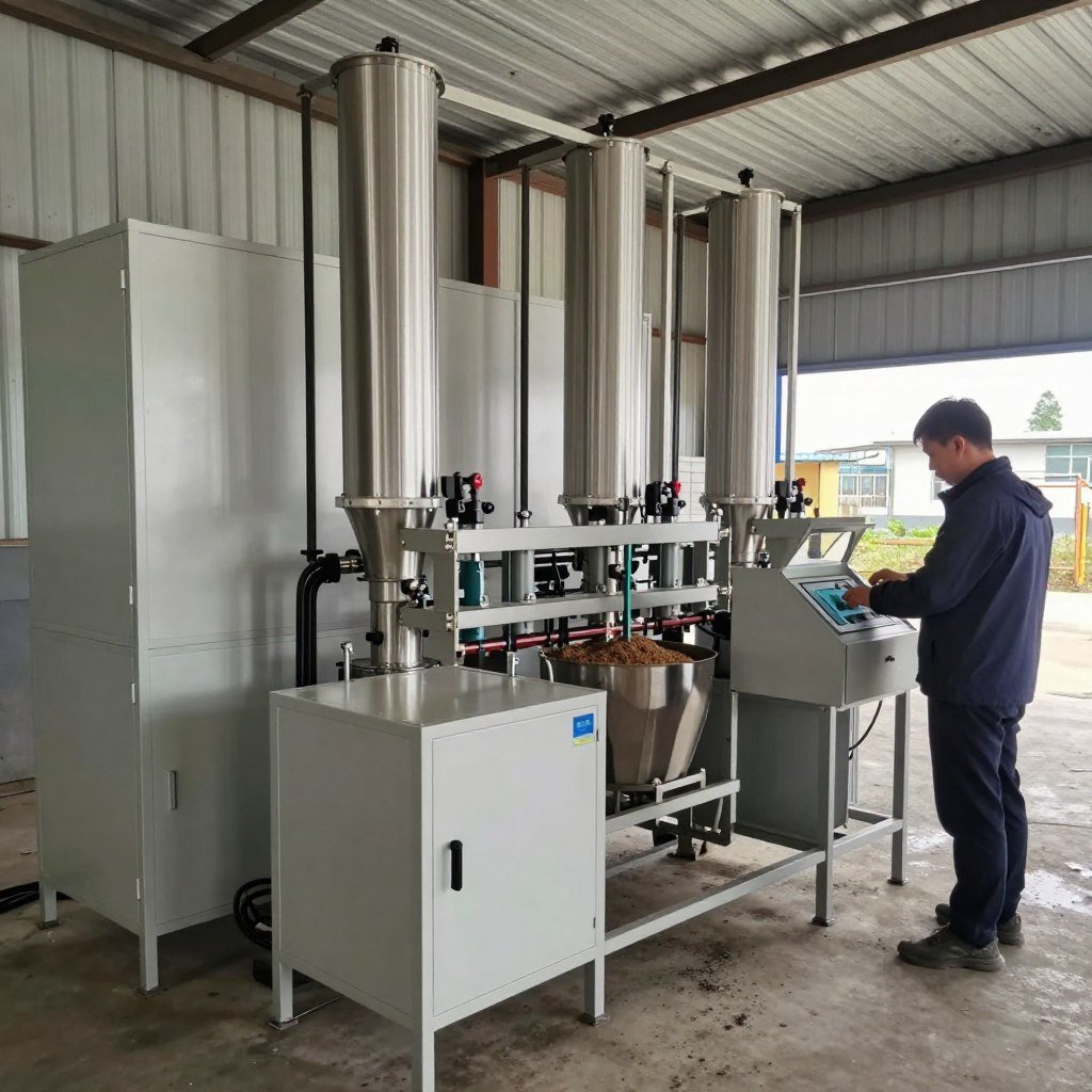 Compact fish feed pellet production system for small farms Compact fish feed pellet production system for small farms