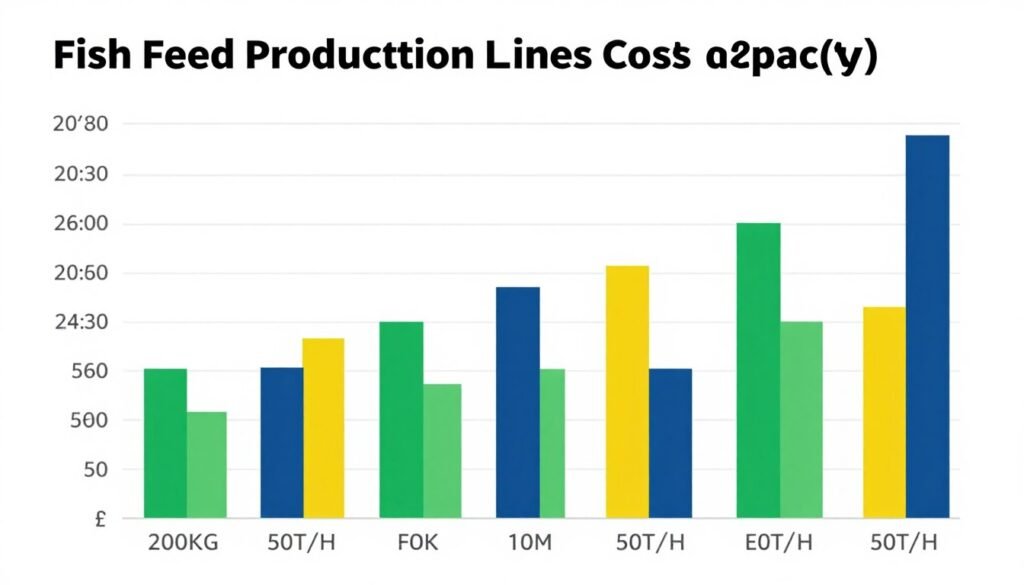 Fish feed production equipment cost comparison chart by capacity Fish feed production equipment cost comparison chart by capacity