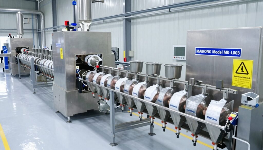 MAIKONG fish feed pellet production line installation at UK salmon farming operation