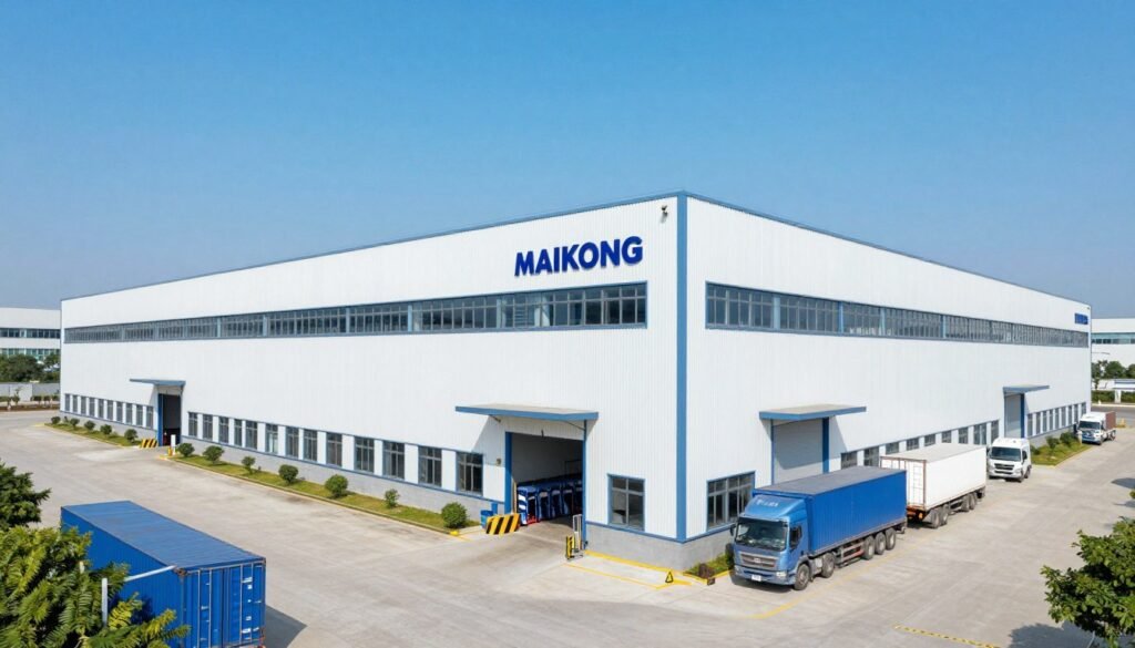 MAIKONG manufacturing facility exterior showing production buildings