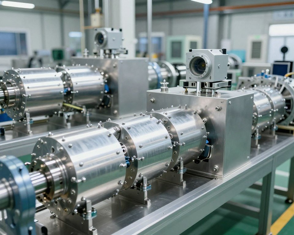 Modular feed production equipment showing expandable design