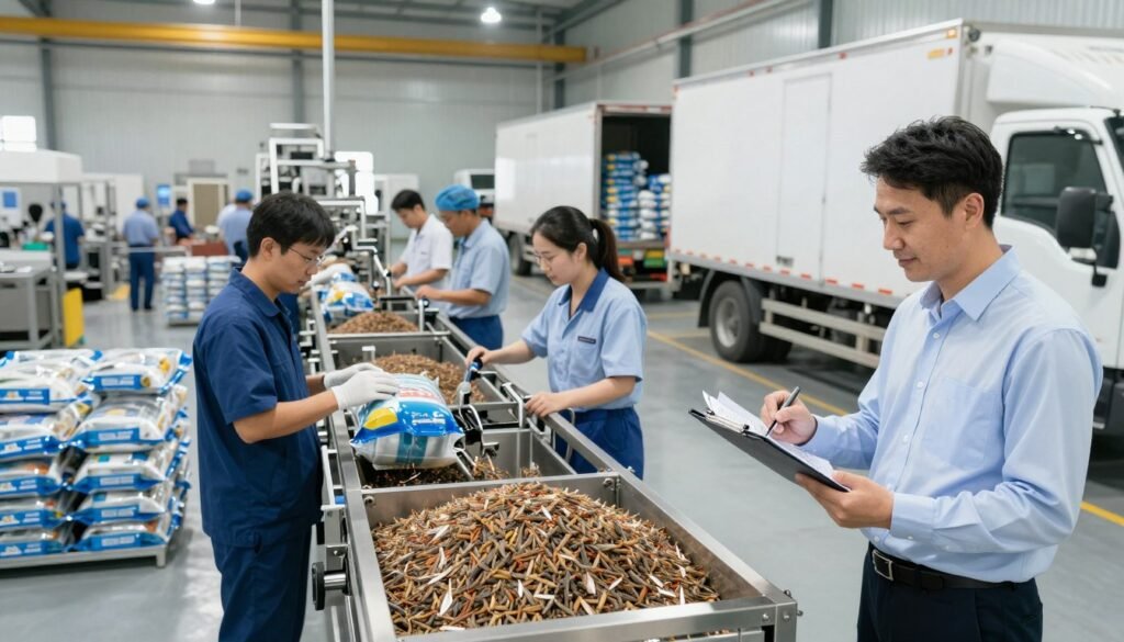 Successful fish feed production facility operating MAIKONG equipment profitably