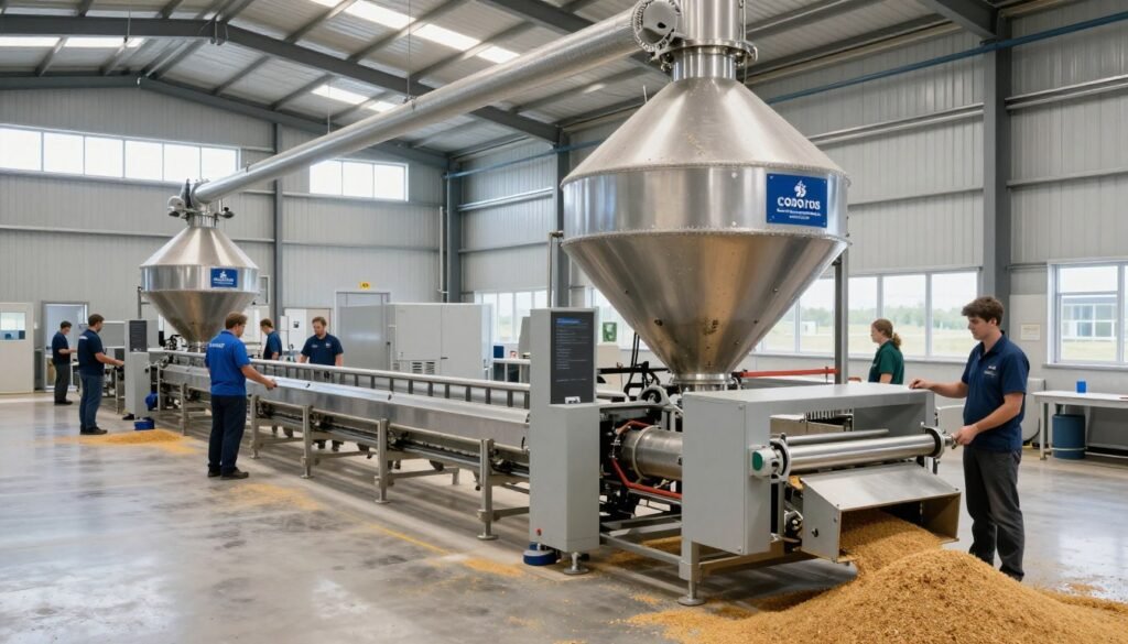 Welsh poultry feed cooperative production facility